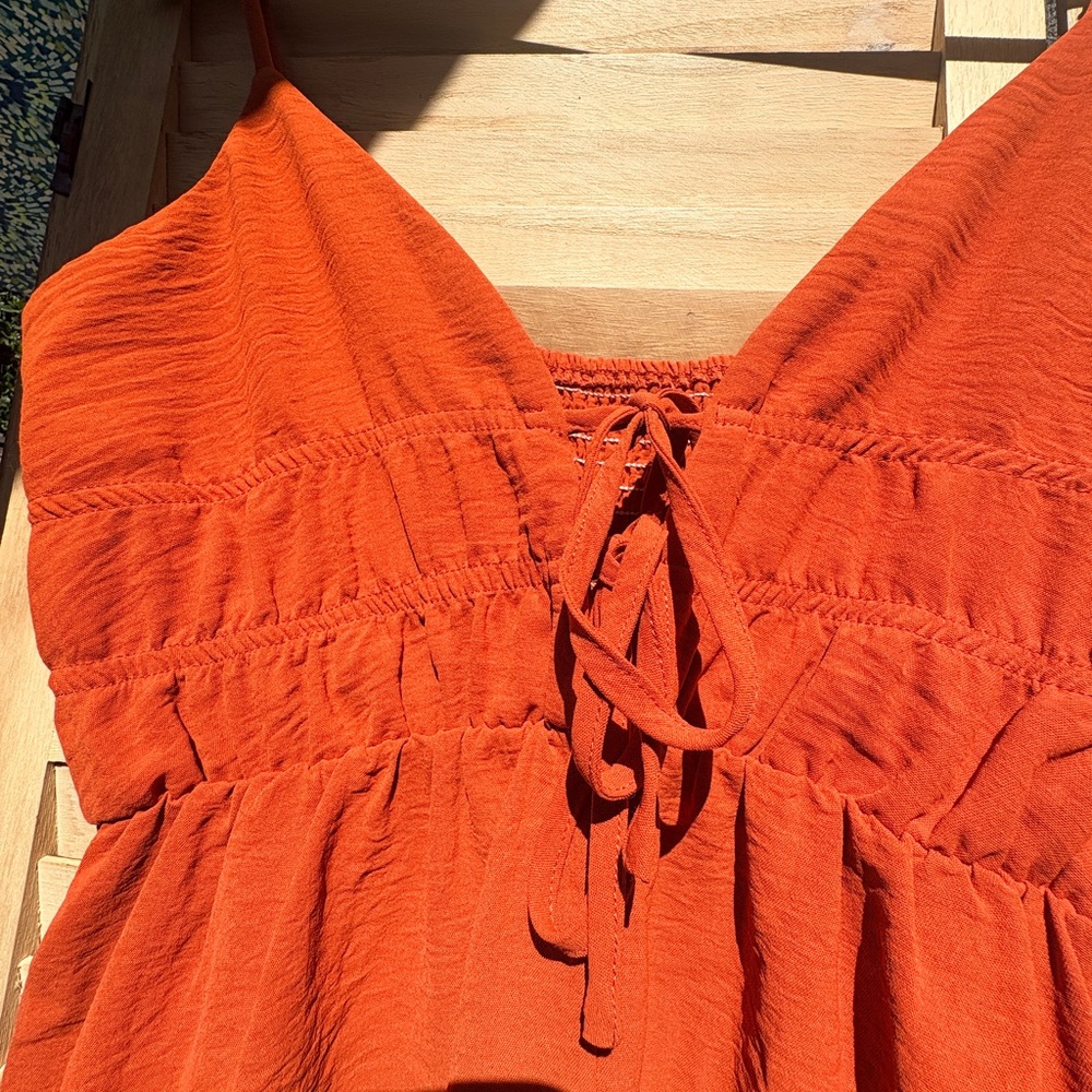 Cider Bold Orange Romper